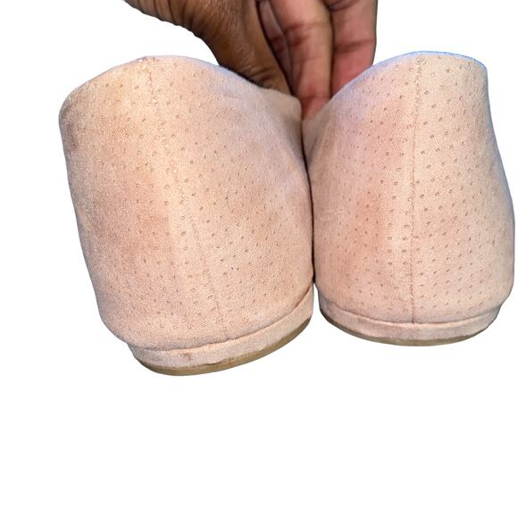 American Rag Aellie Perforated Fabric Ballet Flat slip on shoes pink size 11 - Picture 7 of 9